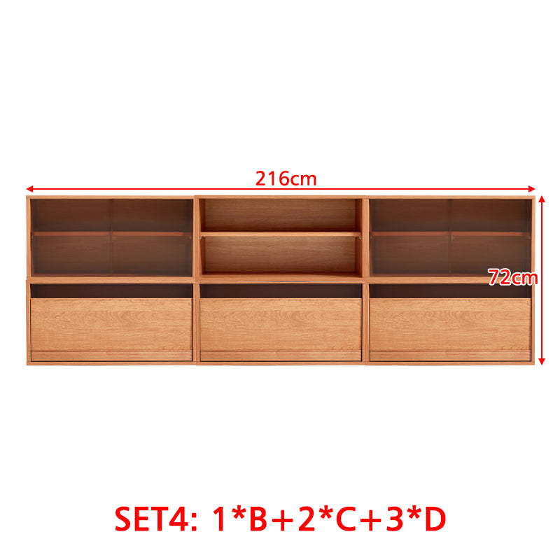 Floor-standing Modular Storage Cabinet Chest Set for Home