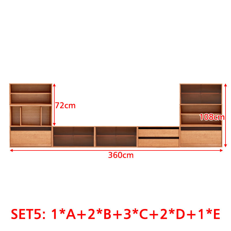 Floor-standing Modular Storage Cabinet Chest Set for Home