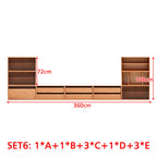 Floor-standing Modular Storage Cabinet Chest Set for Home