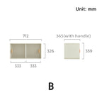 Skyler Floor-standing Modular Storage Cabinet Chest Set for Home White