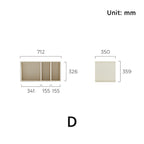 Skyler Floor-standing Modular Storage Cabinet Chest Set for Home White