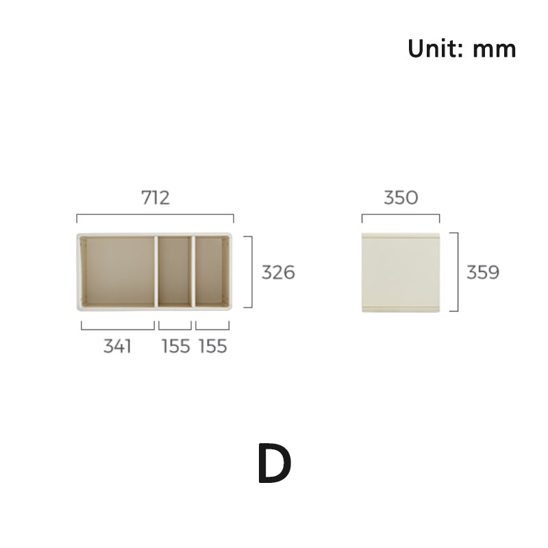 Skyler Floor-standing Modular Storage Cabinet Chest Set for Home White