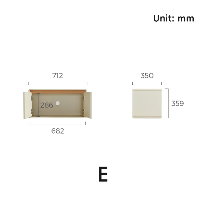 Skyler Floor-standing Modular Storage Cabinet Chest Set for Home White