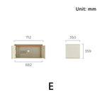 Skyler Floor-standing Modular Storage Cabinet Chest Set for Home White