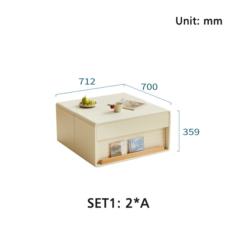 Skyler Floor-standing Modular Storage Cabinet Chest Set for Home White