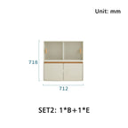 Skyler Floor-standing Modular Storage Cabinet Chest Set for Home White