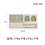 Skyler Floor-standing Modular Storage Cabinet Chest Set for Home White