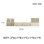 Skyler Floor-standing Modular Storage Cabinet Chest Set for Home White