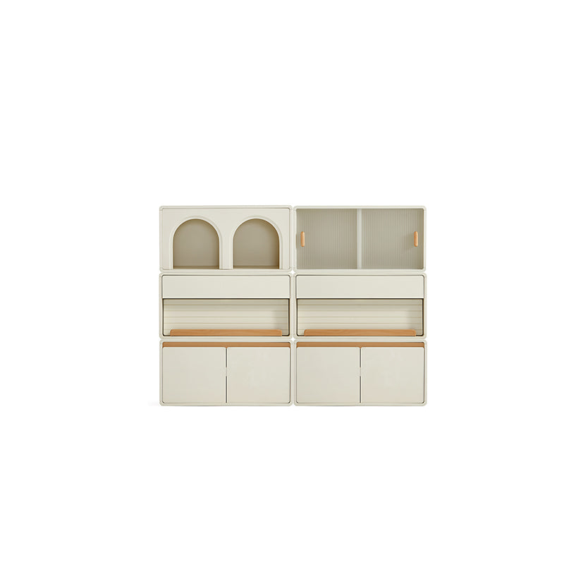 Skyler Floor-standing Modular Storage Cabinet Chest Set for Home White