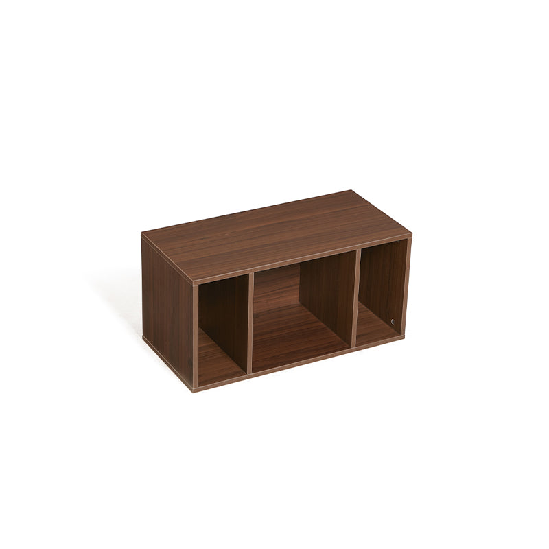 Mario Floor-standing Modular Storage Cabinet Chest Set for Home Walnut