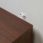 Mario Floor-standing Modular Storage Cabinet Chest Set for Home Walnut