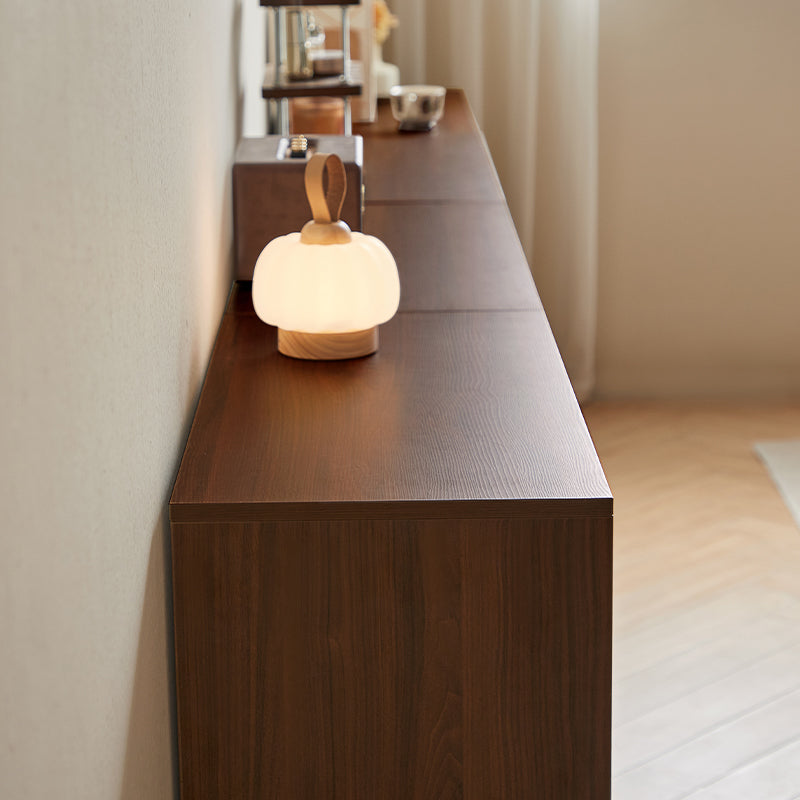 Mario Floor-standing Modular Storage Cabinet Chest Set for Home Walnut