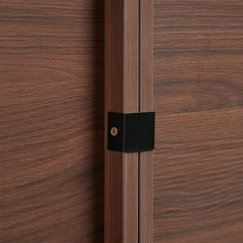 Mario Floor-standing Modular Storage Cabinet Chest Set for Home Walnut