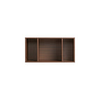 Mario Floor-standing Modular Storage Cabinet Chest Set for Home Walnut