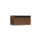 Mario Floor-standing Modular Storage Cabinet Chest Set for Home Walnut