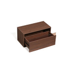 Mario Floor-standing Modular Storage Cabinet Chest Set for Home Walnut