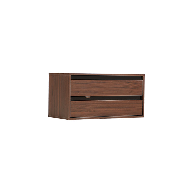 Mario Floor-standing Modular Storage Cabinet Chest Set for Home Walnut