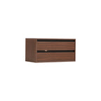Mario Floor-standing Modular Storage Cabinet Chest Set for Home Walnut