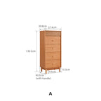 Caroline Multi-Drawer High-Leg Bedside Storage Cabinet for Home Multiple Size