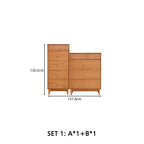 Caroline Multi-Drawer High-Leg Bedside Storage Cabinet for Home Multiple Size