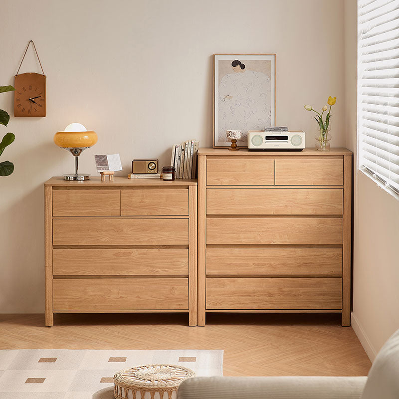 Alastair Multi-Drawer Bedside Storage Cabinet for Home Multiple Size Natural Wood Color