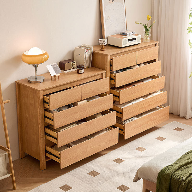 Alastair Multi-Drawer Bedside Storage Cabinet for Home Multiple Size Natural Wood Color
