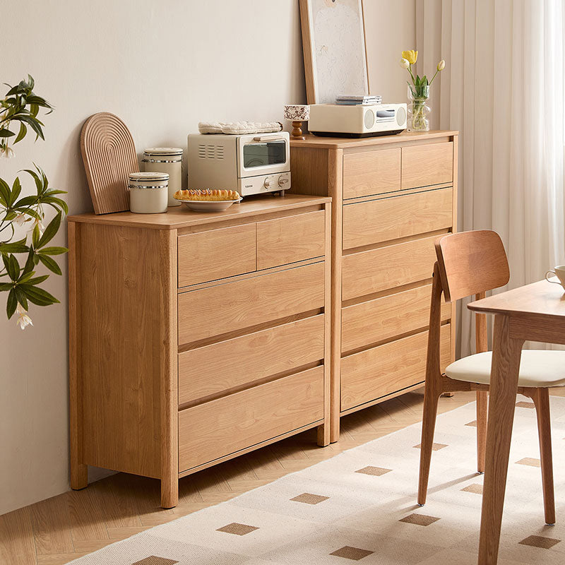 Alastair Multi-Drawer Bedside Storage Cabinet for Home Multiple Size Natural Wood Color