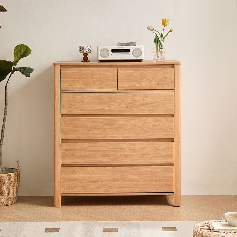 Alastair Multi-Drawer Bedside Storage Cabinet for Home Multiple Size Natural Wood Color