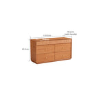 Agatha 7-Drawer Bedside Storage Cabinet for Home Natural Wood Color
