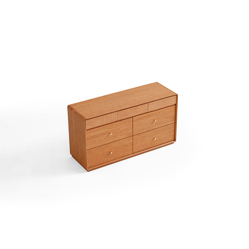 Agatha 7-Drawer Bedside Storage Cabinet for Home Natural Wood Color