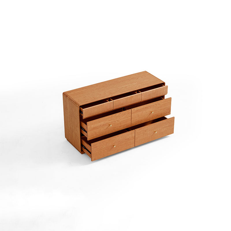 Agatha 7-Drawer Bedside Storage Cabinet for Home Natural Wood Color