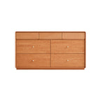 Agatha 7-Drawer Bedside Storage Cabinet for Home Natural Wood Color