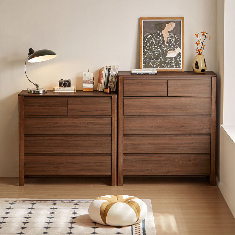 Alastair Multi-Drawer Bedside Storage Cabinet for Home Multiple Size Natural Wood Color