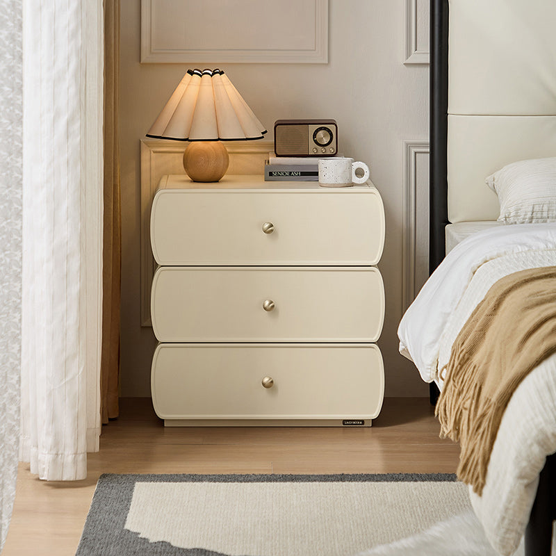 Demetrius 58cm/117cm Multi-Drawer Design Bedside Storage Cabinet For Home White