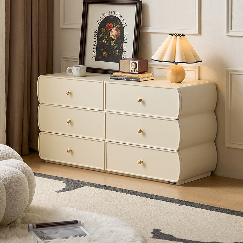 Demetrius 58cm/117cm Multi-Drawer Design Bedside Storage Cabinet For Home White