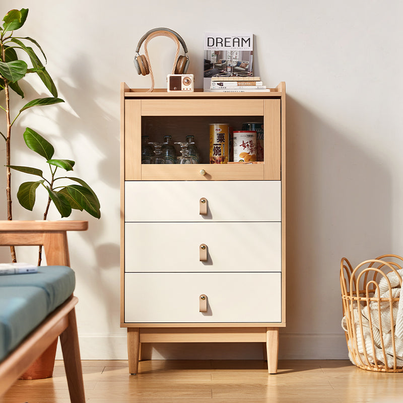 Elmer 106cm/124cm Multi-Drawer Design Bedside Storage Cabinet For Home