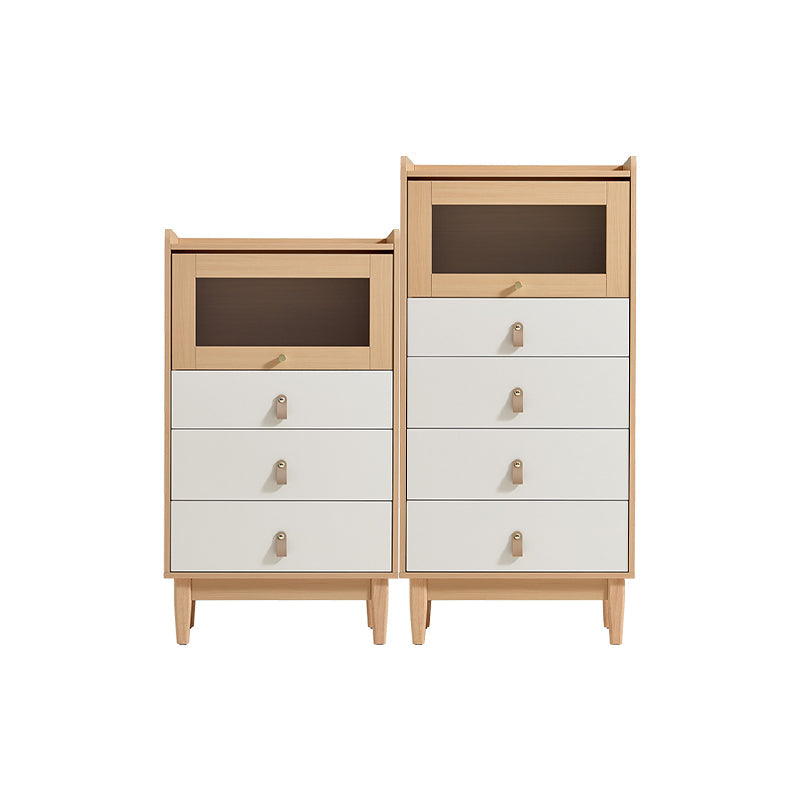 Elmer 106cm/124cm Multi-Drawer Design Bedside Storage Cabinet For Home