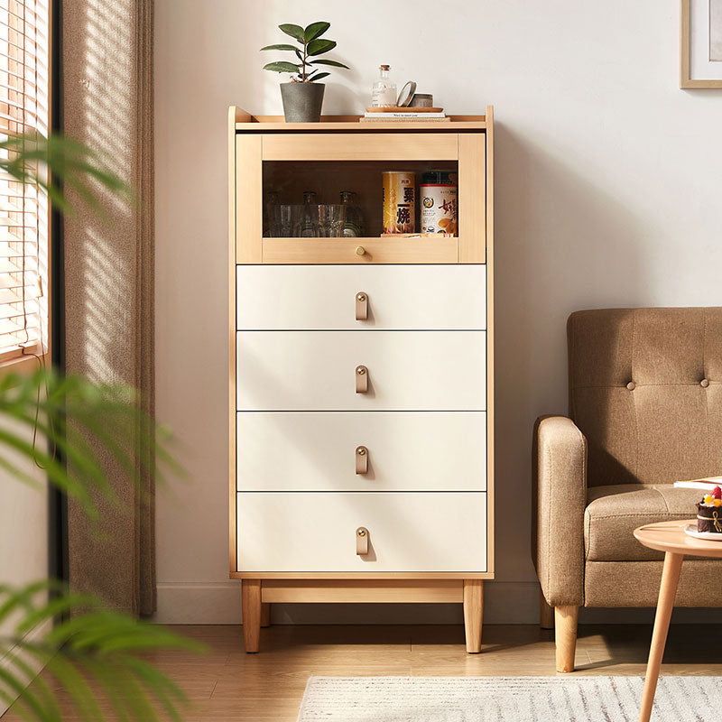 Elmer 106cm/124cm Multi-Drawer Design Bedside Storage Cabinet For Home