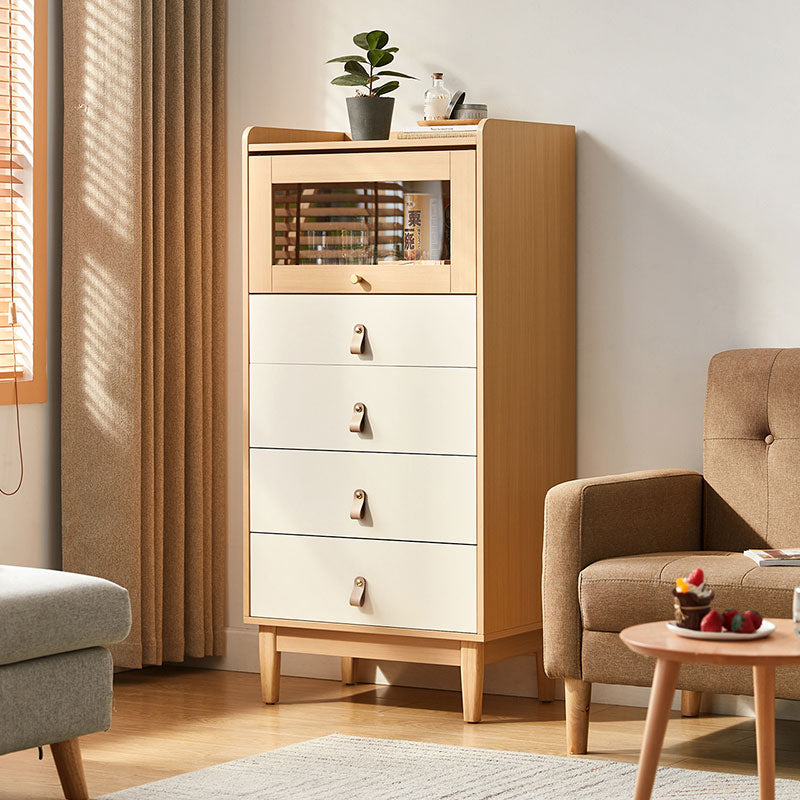 Elmer 106cm/124cm Multi-Drawer Design Bedside Storage Cabinet For Home