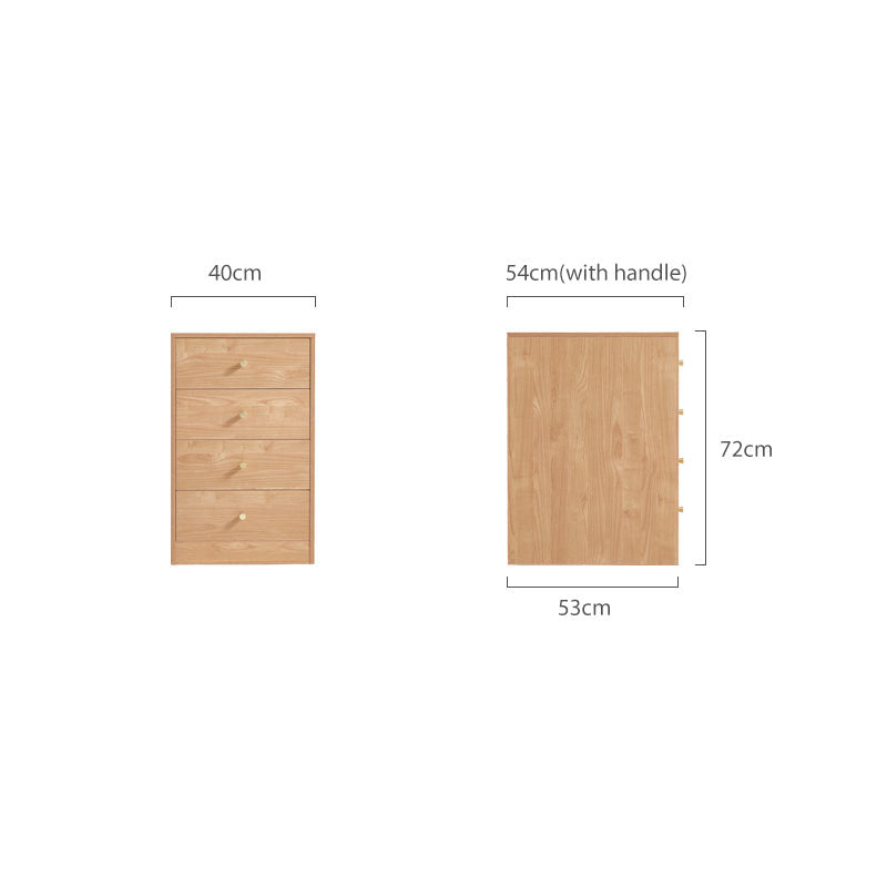 Brittany 40cm 4-Drawer Bedside Storage Cabinet for Home