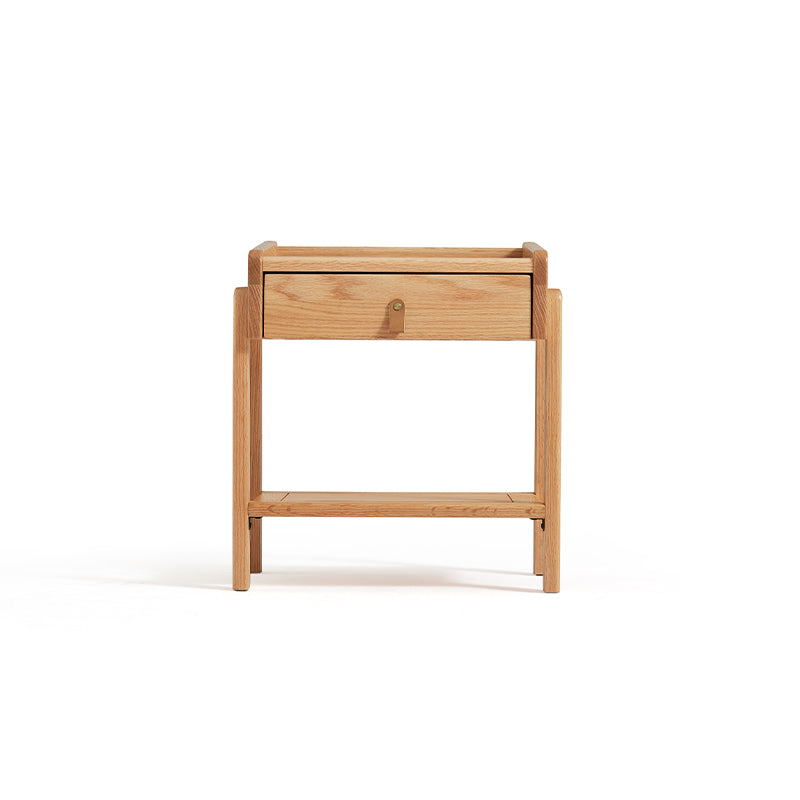 Harlan 45cm FAS-Graded Solid American Oak Wood Side Table/Bedside Table For Bedroom