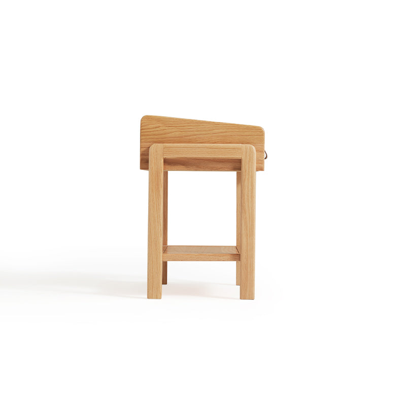 Harlan 45cm FAS-Graded Solid American Oak Wood Side Table/Bedside Table For Bedroom