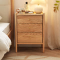 Harlan 40cm FAS-Graded Solid American Oak Wood 3-drawer Side Table/Bedside Table For Bedroom