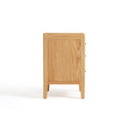 Harlan 40cm FAS-Graded Solid American Oak Wood 3-drawer Side Table/Bedside Table For Bedroom
