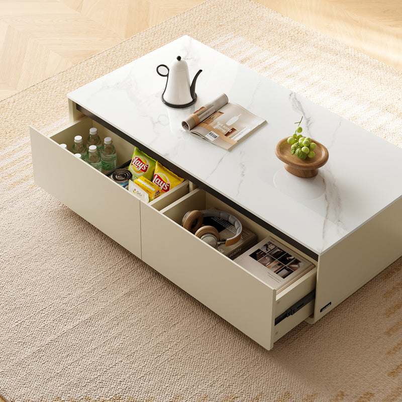 Preston 1.2m Classic Design Ceramic Coffee Table With Drawer