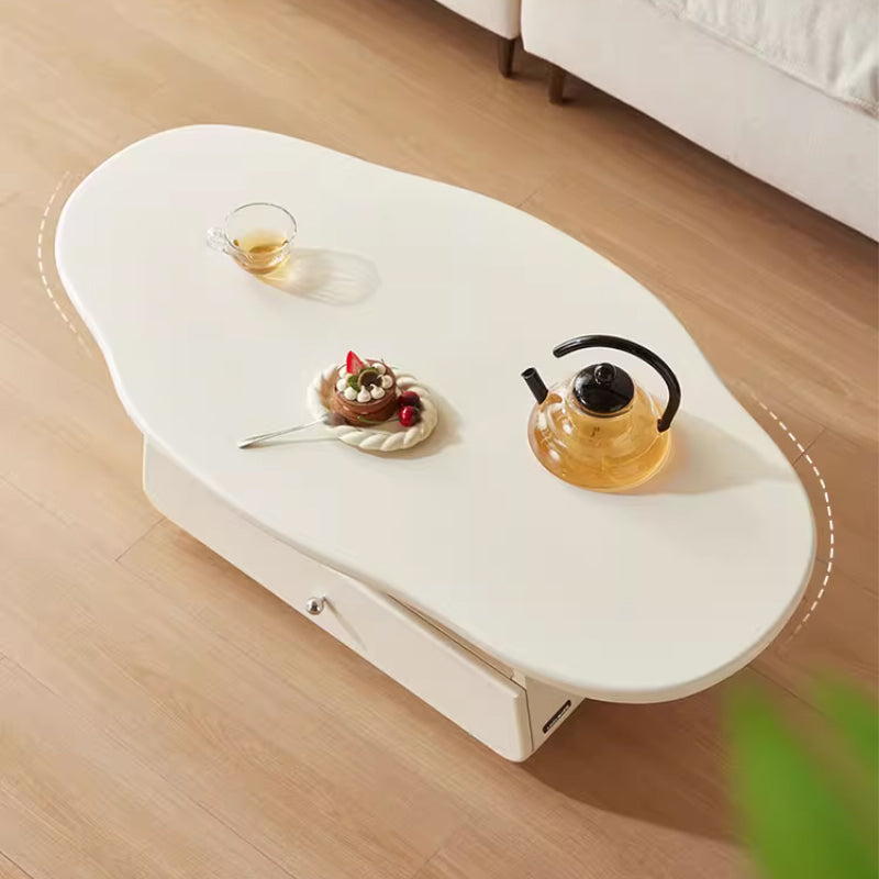 Preston Classic Design Cloud-Shaped Coffee Table White