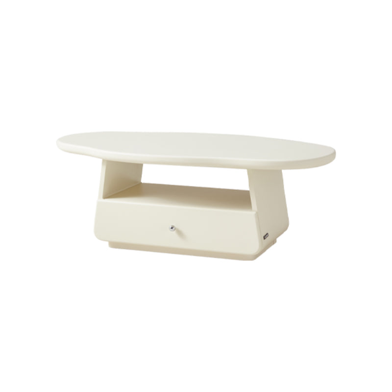 Preston Classic Design Cloud-Shaped Coffee Table White