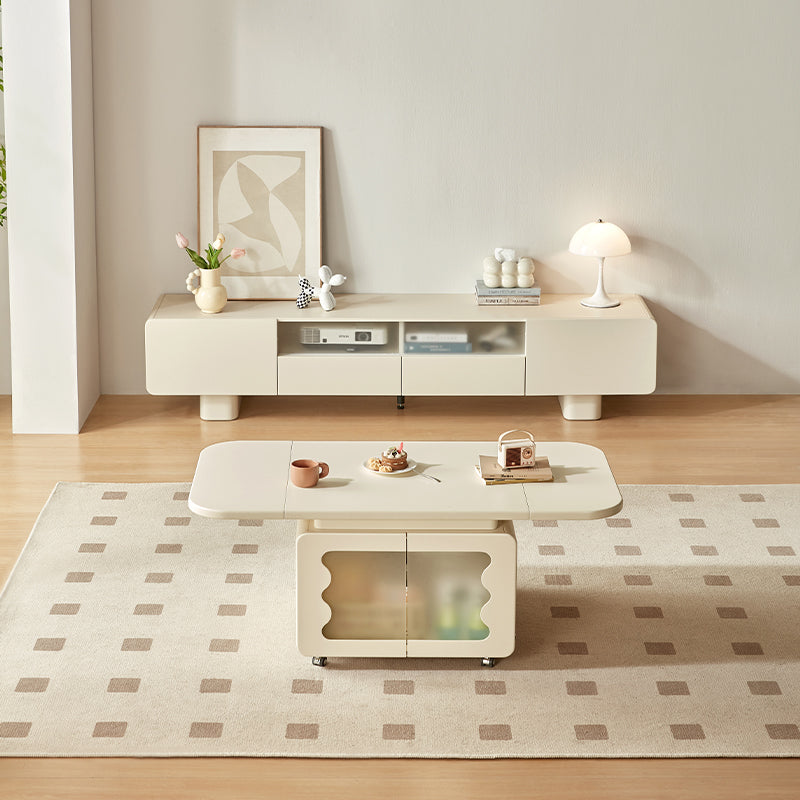 Preston Classic Design Foldable Coffee Table with Swivel Casters