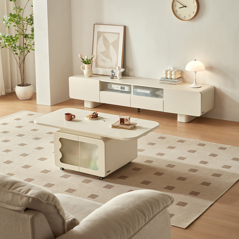 Preston Classic Design Foldable Coffee Table with Swivel Casters