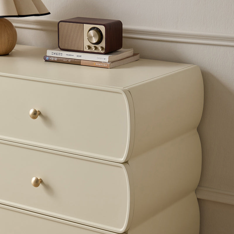 Demetrius 58cm/117cm Multi-Drawer Design Bedside Storage Cabinet For Home White